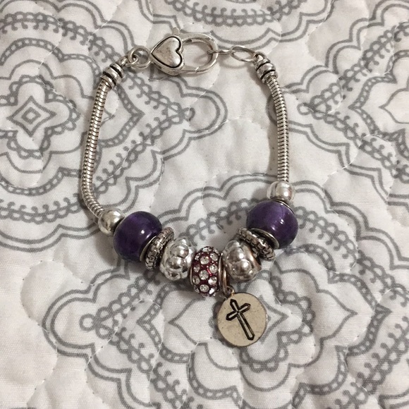 Jewelry - Purple and silver bracelets Jewelry - Purple and silver bracelets